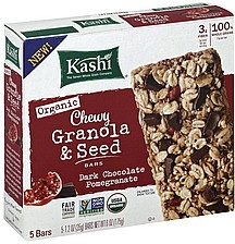 slide 1 of 1, Kashi Dark Chocolate Pomegranate Chewy Granola & Seed Bars, 5 ct; 6 oz