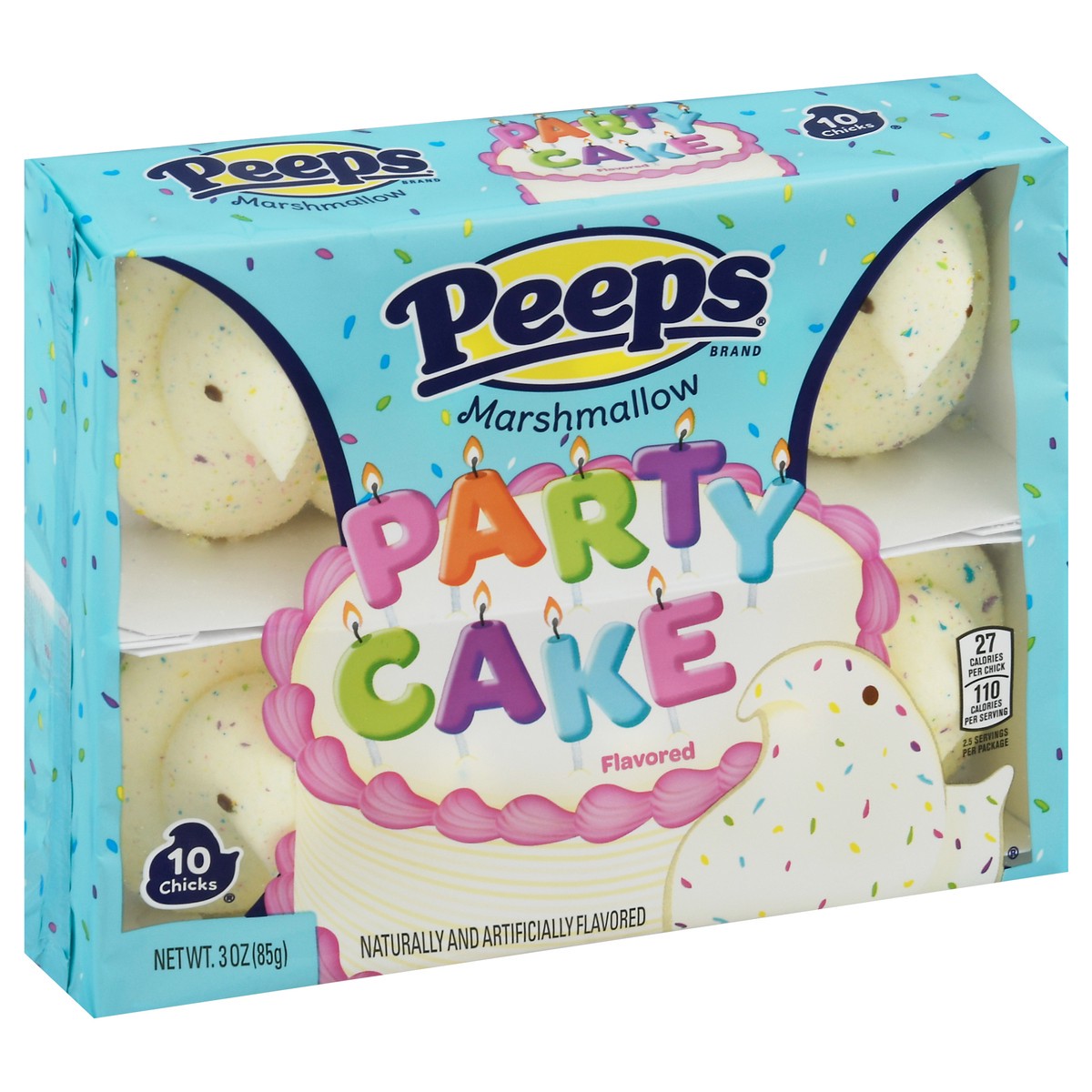 slide 3 of 14, Peeps Party Cake Flavored Marshmallow 10 ea, 3 oz