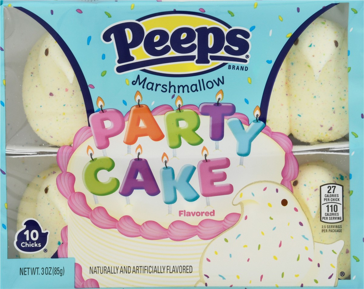 slide 10 of 14, Peeps Party Cake Flavored Marshmallow 10 ea, 3 oz