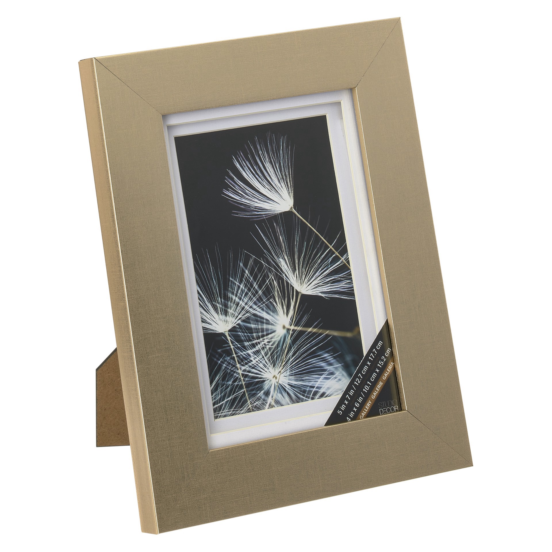 slide 2 of 4, Gallery Champagne Frame With Double Mat By Studio Decor, 4 in x 6 in mat