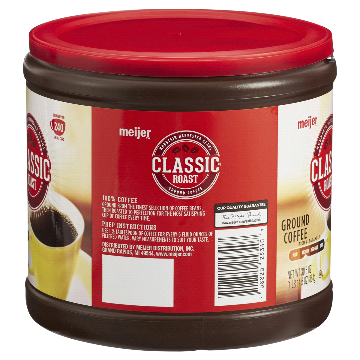 slide 2 of 2, Meijer Classic Roast Ground Coffee - 30.5 oz, 30.5 oz