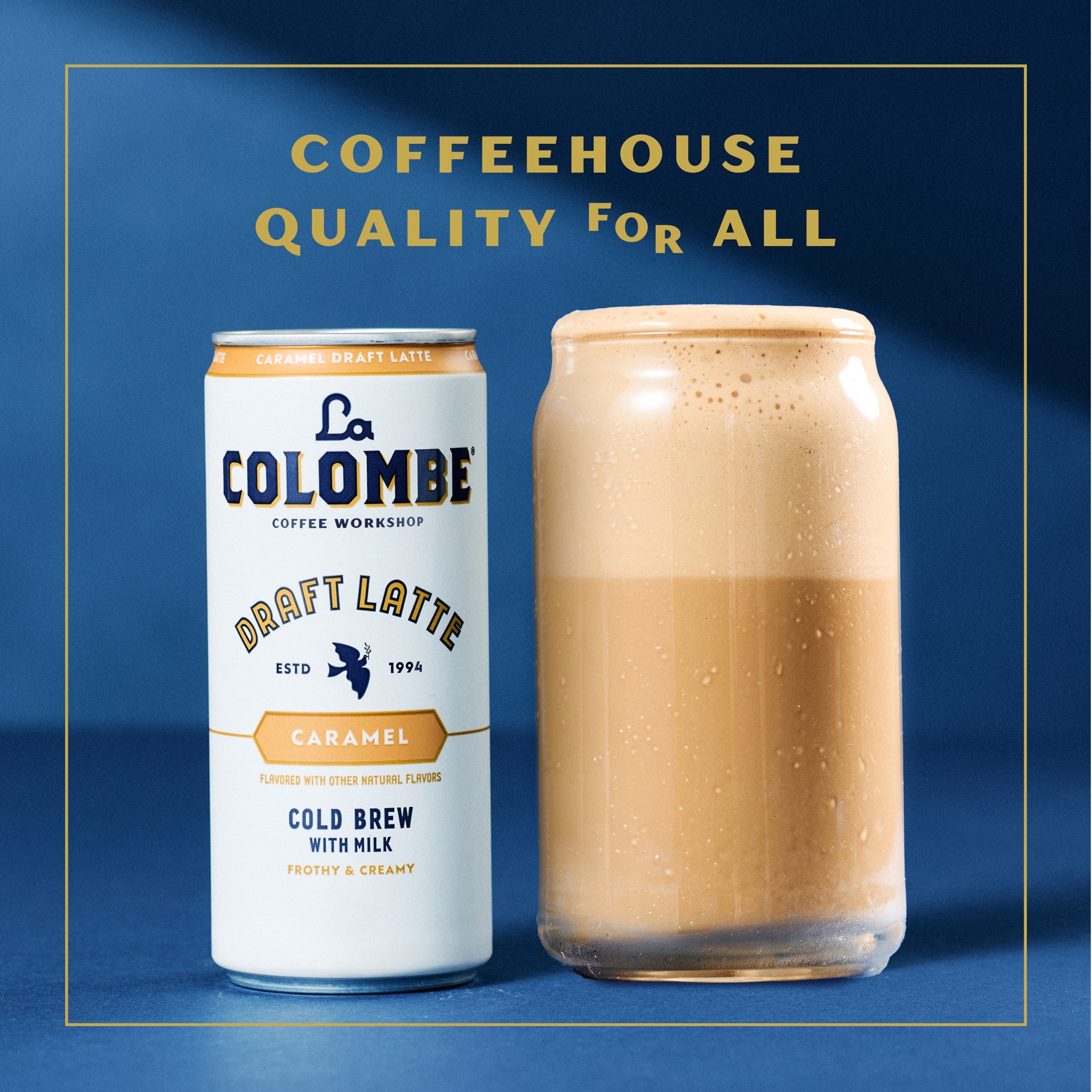 slide 6 of 9, La Colombe Coffee, Caramel Latte, 9 fl oz Cans, 4 Pack, 4 ct