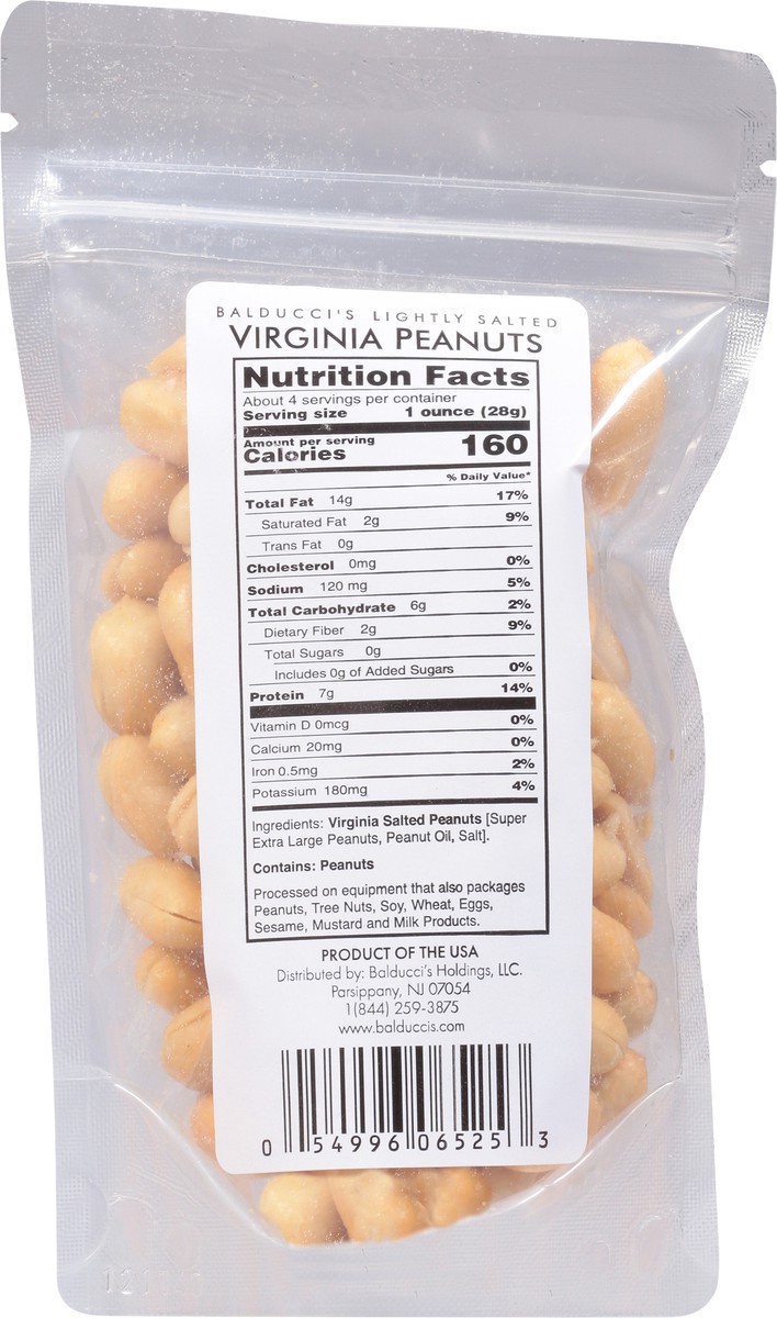 slide 9 of 13, Balducci's Virginia Lightly Salted Peanuts 4 oz, 4 oz