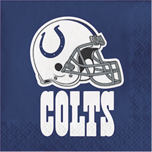 slide 1 of 1, Creative Converting Indianapolis Colts Luncheon Napkins, 1 ct