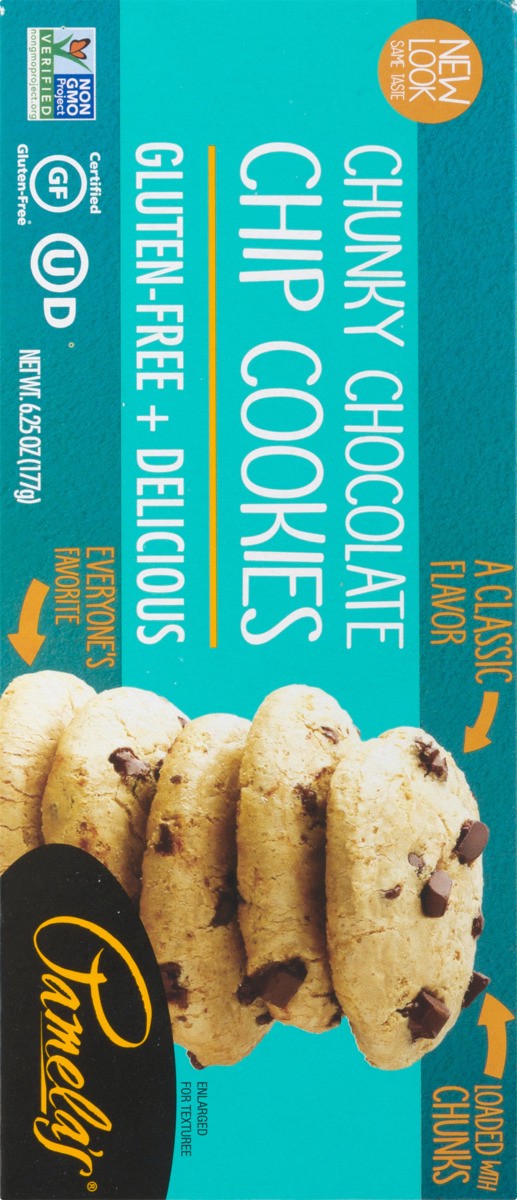 slide 4 of 11, Pamela's Chunky Chocolate Chip Cookies, 6.25 oz