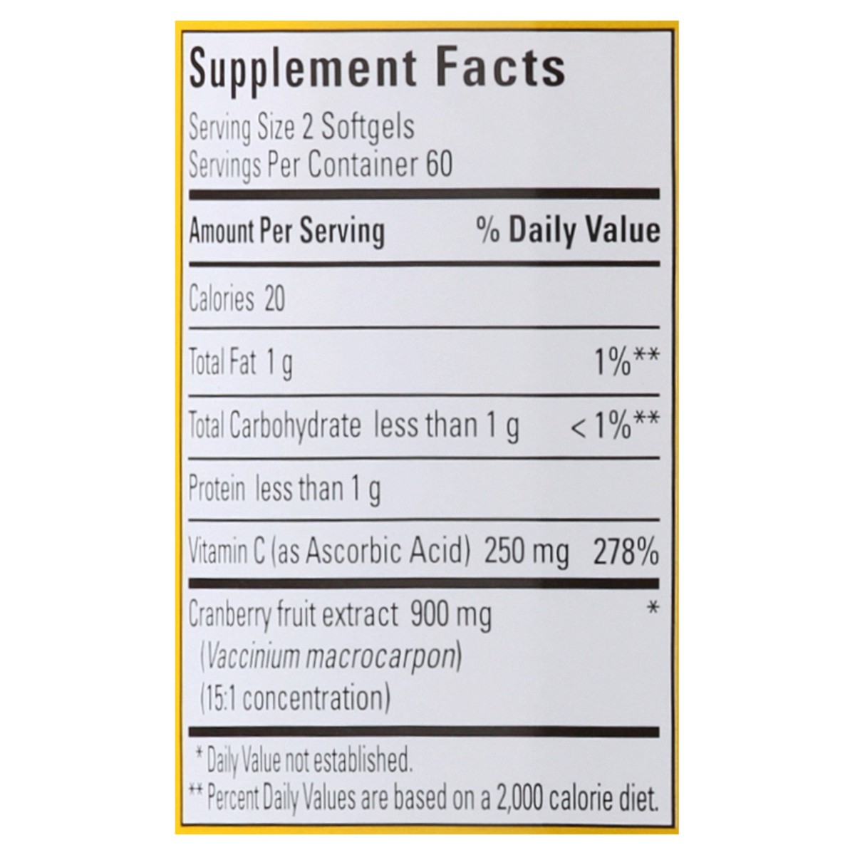 slide 5 of 12, Nature Made Cranberry with Vitamin C, Dietary Supplement for Immune and Antioxidant Support, 120 Softgels, 60 Day Supply, 120 ct