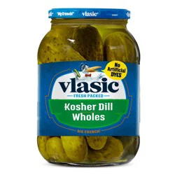 Vlasic Kosher Dill Whole Pickles, Keto Friendly, 46 fl. oz.