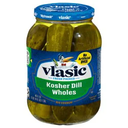 Vlasic Kosher Dill Whole Pickles, Keto Friendly, 46 fl. oz.