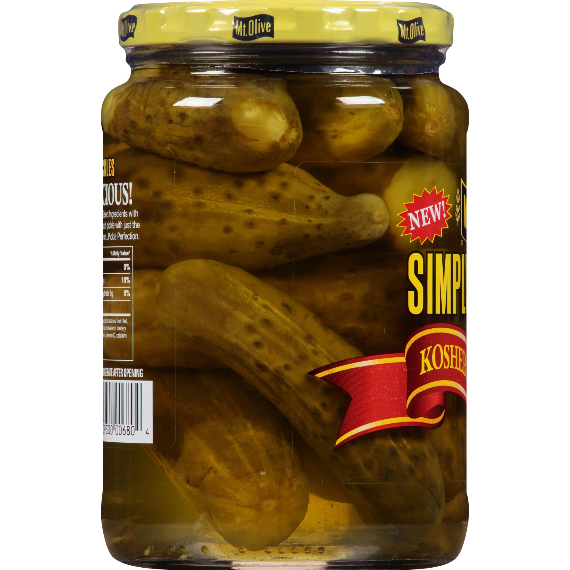slide 2 of 6, Mt. Olive Kosher Baby Dills Pickles Made With Sea Salt, 24 fl oz