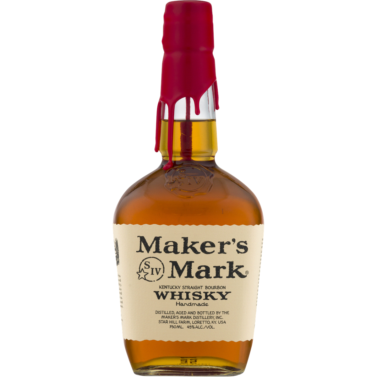 slide 3 of 3, Maker's Mark Kentucky Straight Bourbon Whisky Bottle, 750 ml