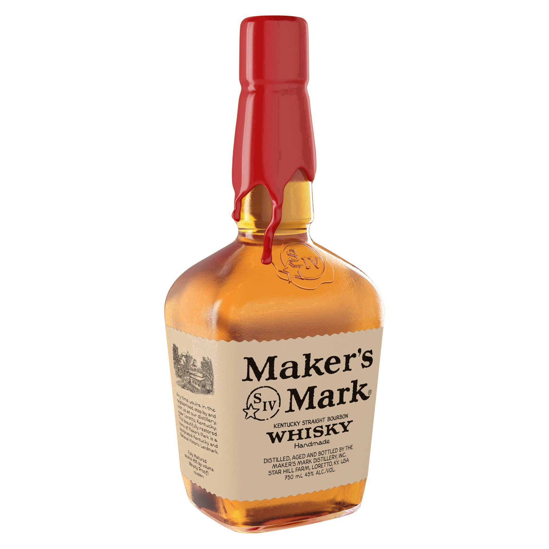 slide 4 of 45, Maker's Mark Kentucky Straight Bourbon Whisky - 750ml Bottle, 750 ml