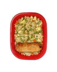 Sushic Chicken Fried Rice with Egg Roll, Hot Food
