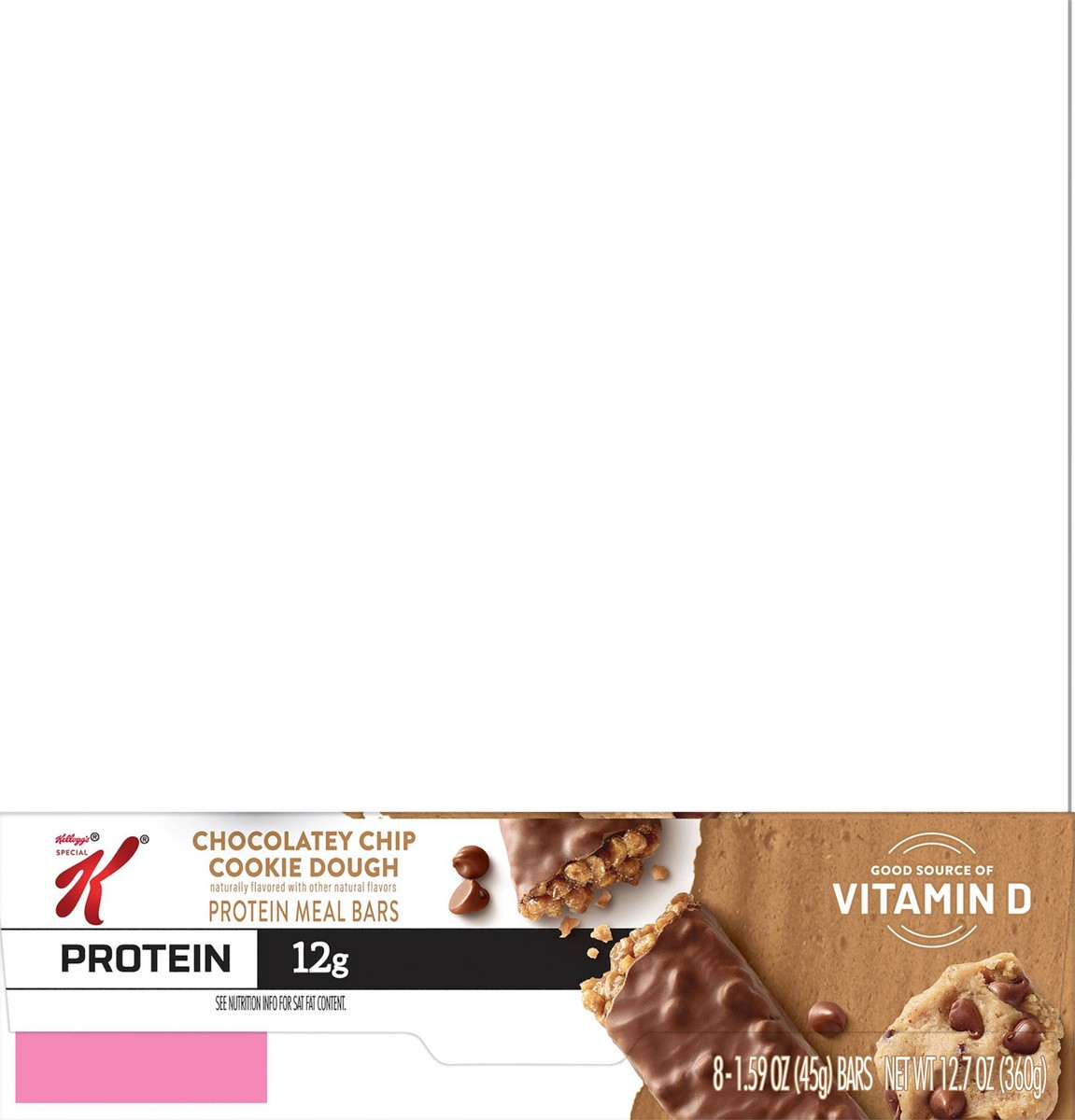 slide 9 of 14, Special K Kellogg's Special K Protein Meal Bars, Chocolatey Chip Cookie Dough, 12.7 oz, 8 Count, 12.7 oz