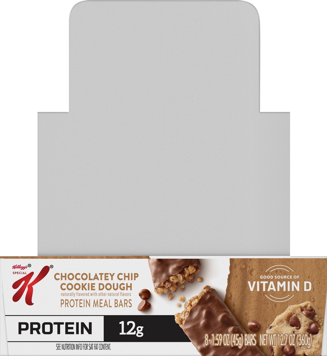 slide 5 of 14, Special K Kellogg's Special K Protein Meal Bars, Chocolatey Chip Cookie Dough, 12.7 oz, 8 Count, 12.7 oz