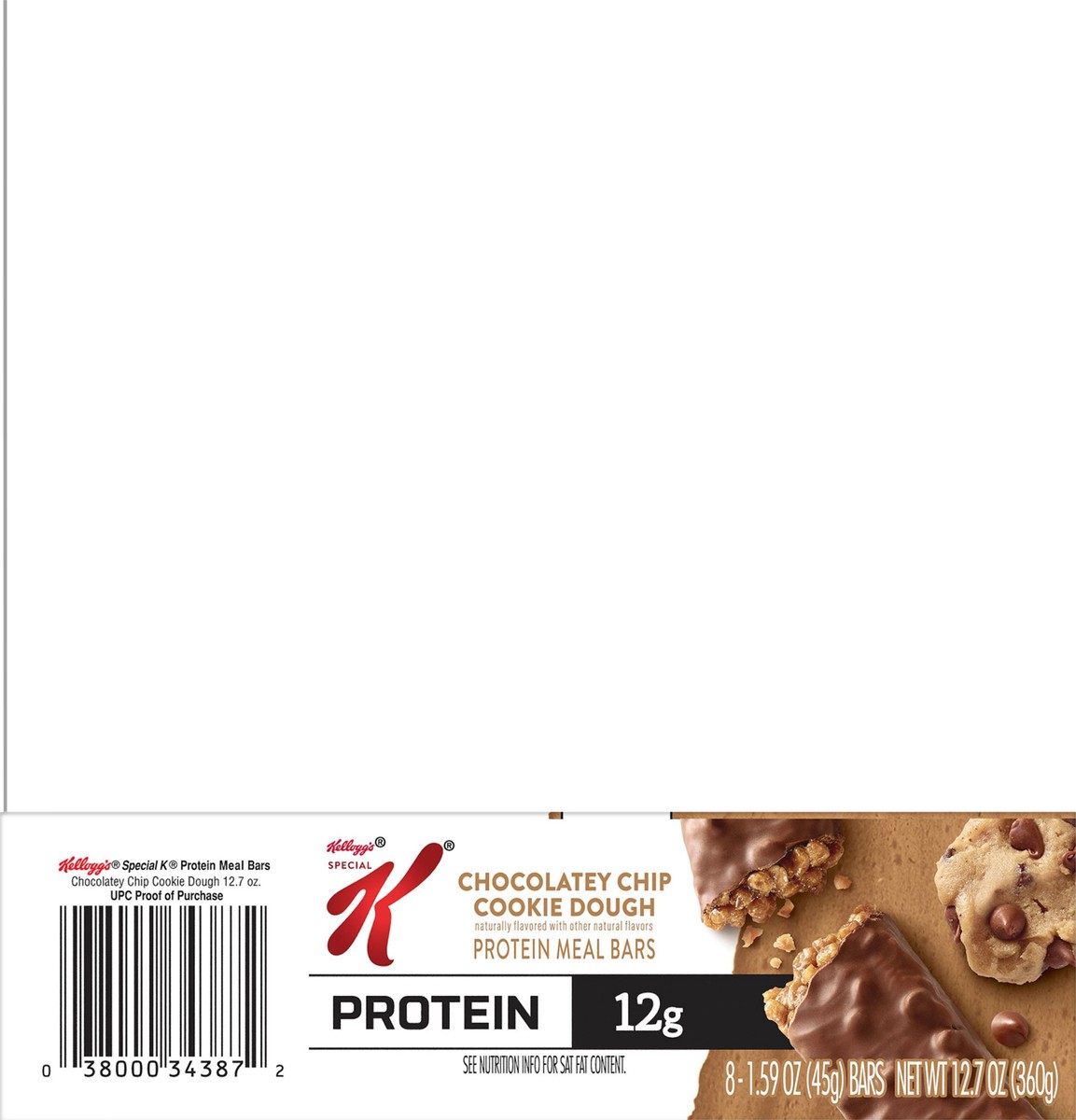 slide 11 of 14, Special K Kellogg's Special K Protein Meal Bars, Chocolatey Chip Cookie Dough, 12.7 oz, 8 Count, 12.7 oz