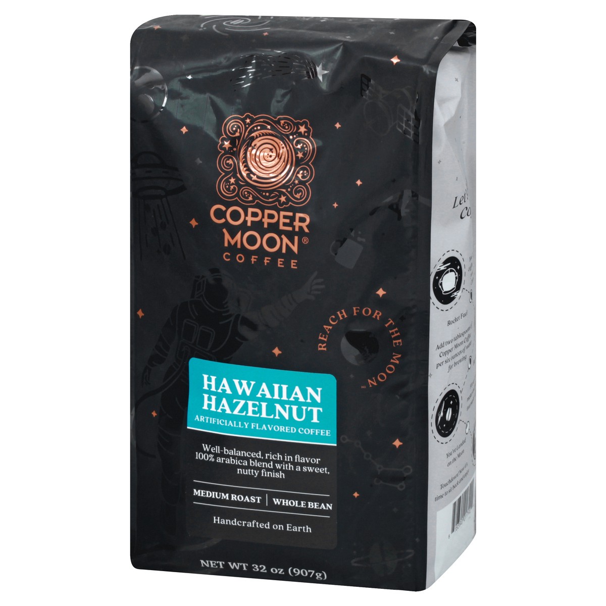 slide 12 of 12, Copper Moon Cooper Moon Hawaiian Hazlenut Whole Bean Medium Roast - 2 lb, 2 lb