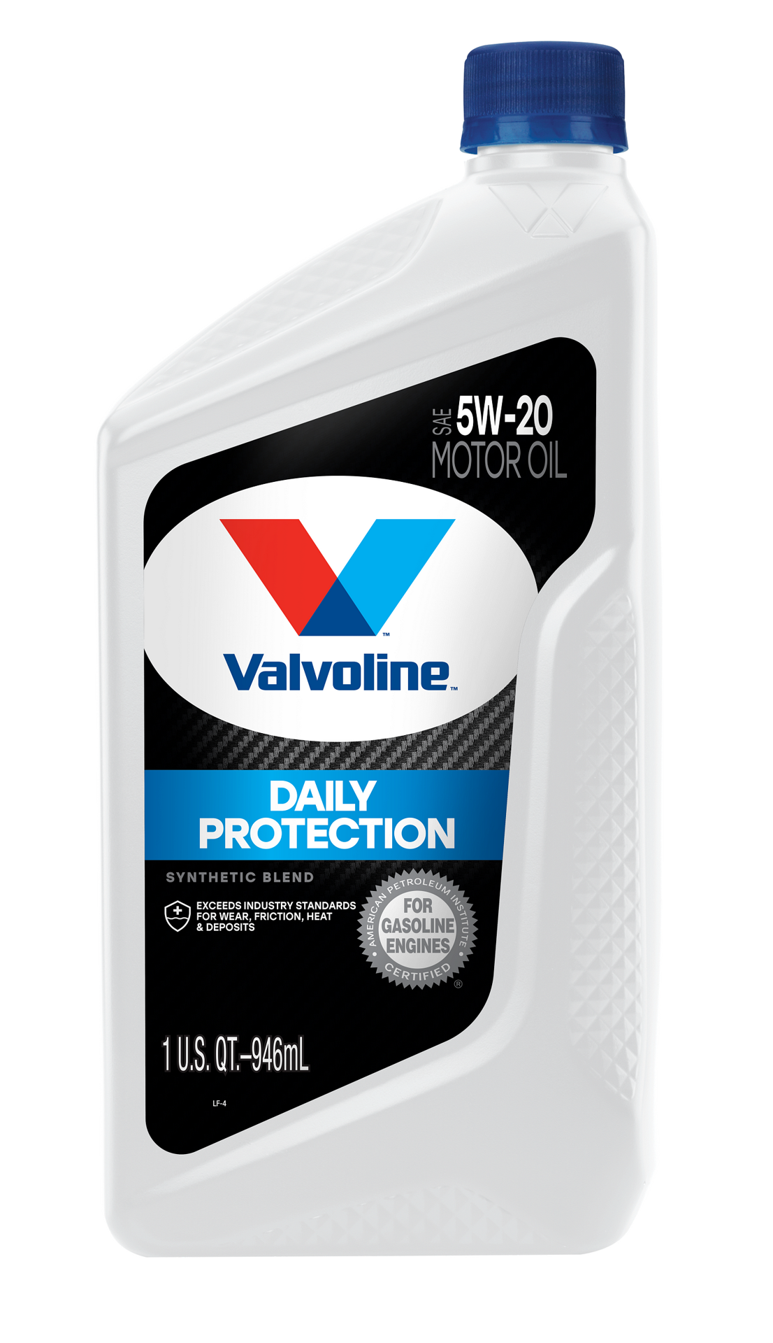 slide 1 of 2, Valvoline Daily Protection SAE 5W-20 Synthetic Blend Motor Oil 1 QT, 1 ct