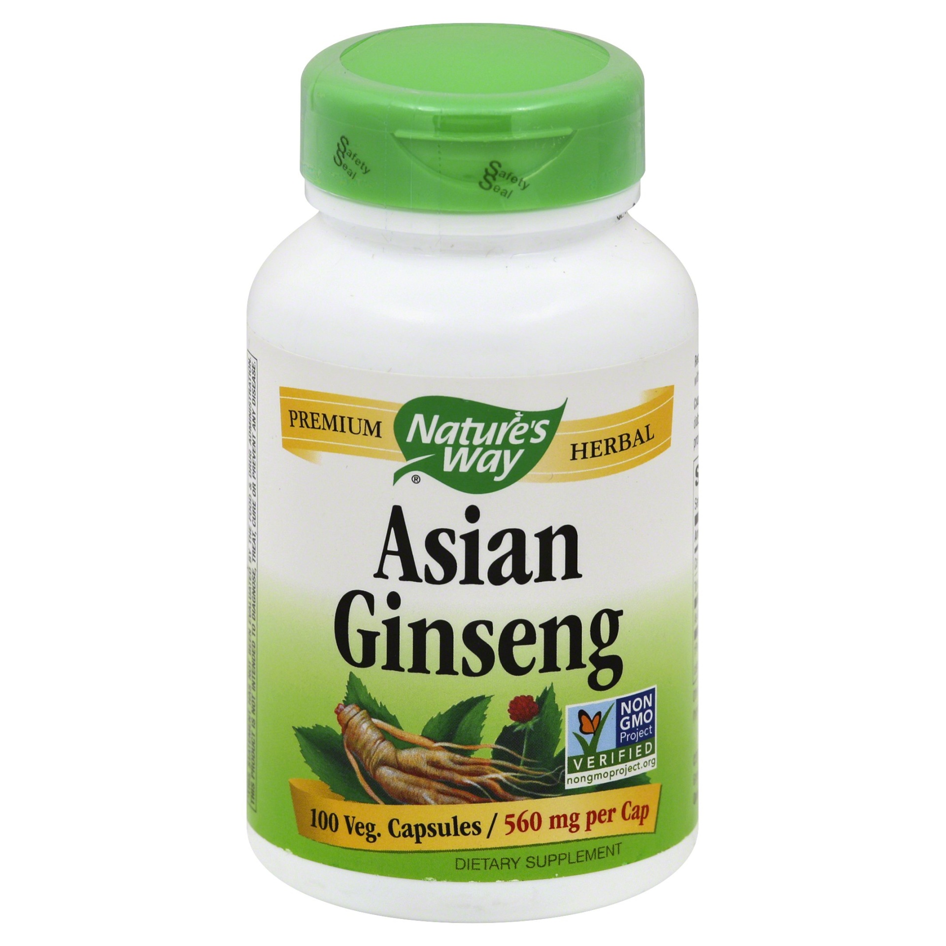 slide 1 of 1, Nature's Way Vitality Herb Capsules Korean Ginseng Root, 100 ct