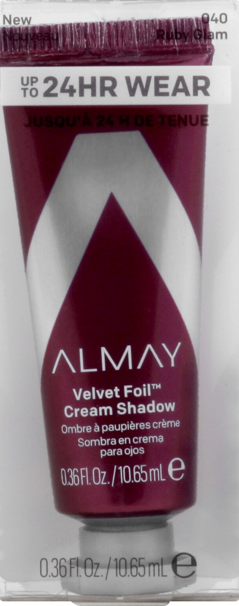 slide 5 of 6, Almay Velvet Foil Cream Shadow, Ruby Glam, 0.33 fl oz