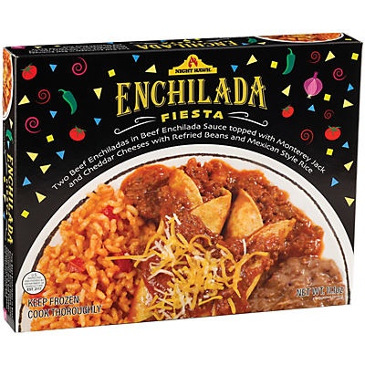 slide 1 of 1, Night Hawk Enchilada Fiesta Beef Enchiladas, 11.1 oz