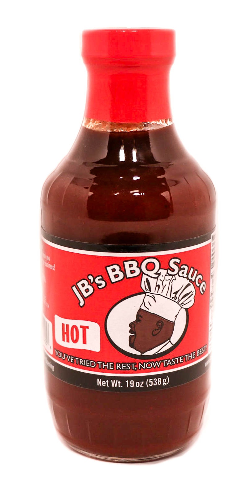 slide 1 of 1, JB's BBQ Sauce Hot, 19 oz