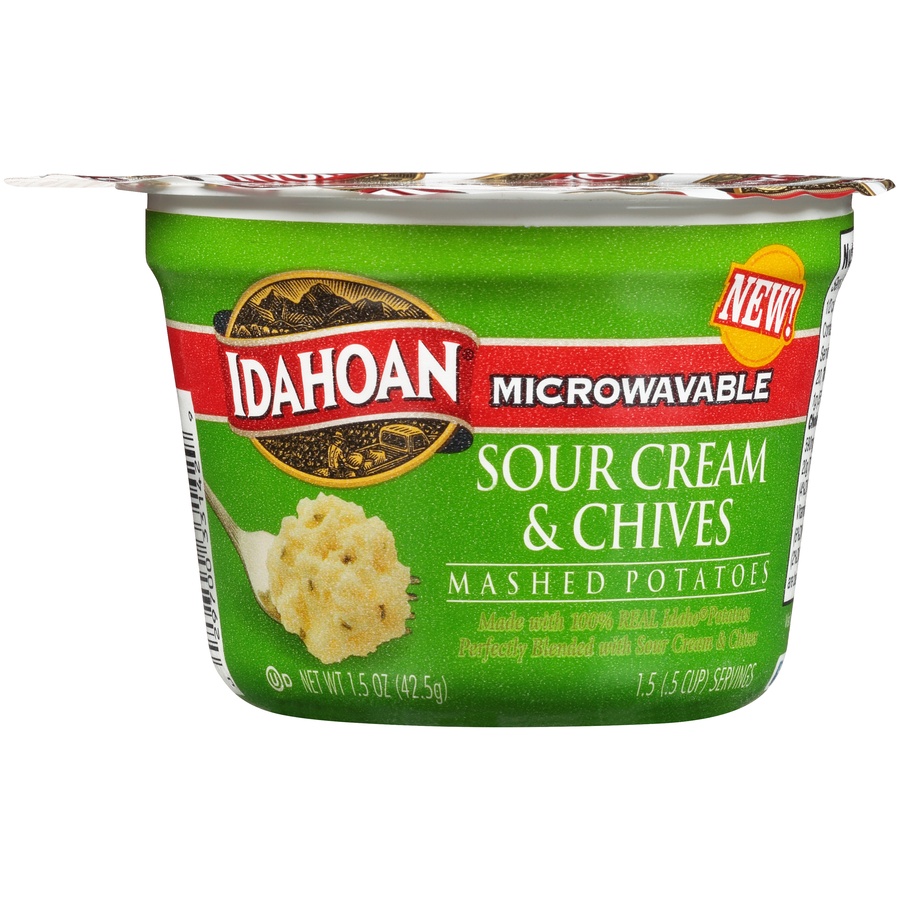 slide 1 of 6, Idahoan Marhed Potatoes Sour Cream & Chives Cup, 1.5 oz