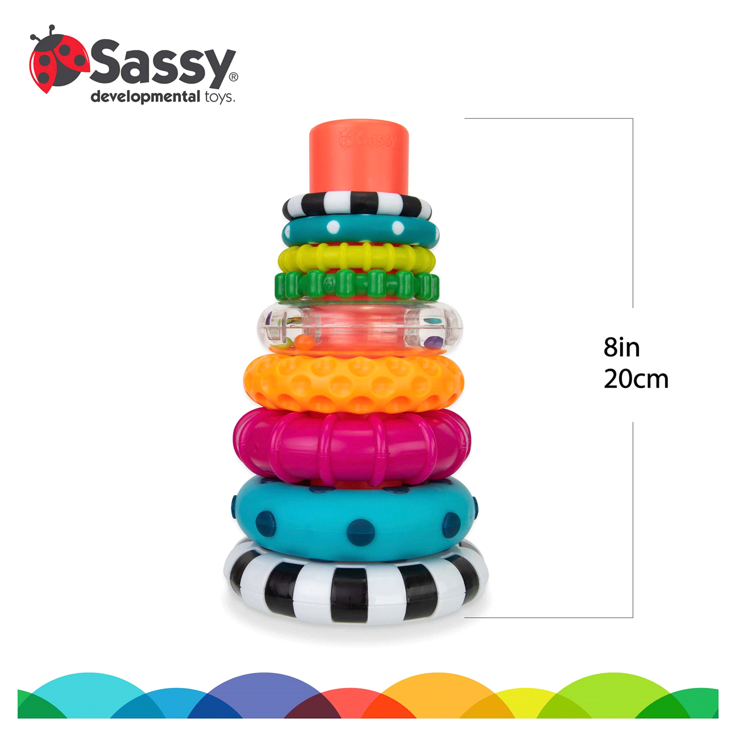 slide 4 of 4, Sassy Stack of Circles Ring Stacker, 1 ct