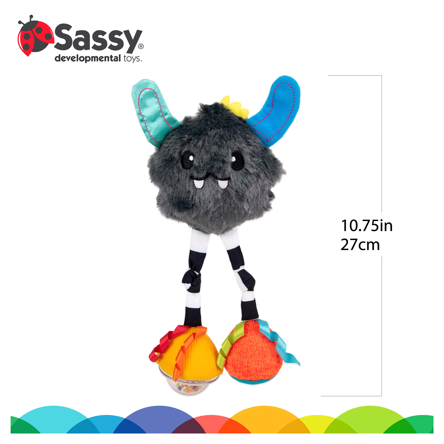 slide 3 of 3, Sassy Confetti Yeti Car Seat or Stroller Toy, 1 ct