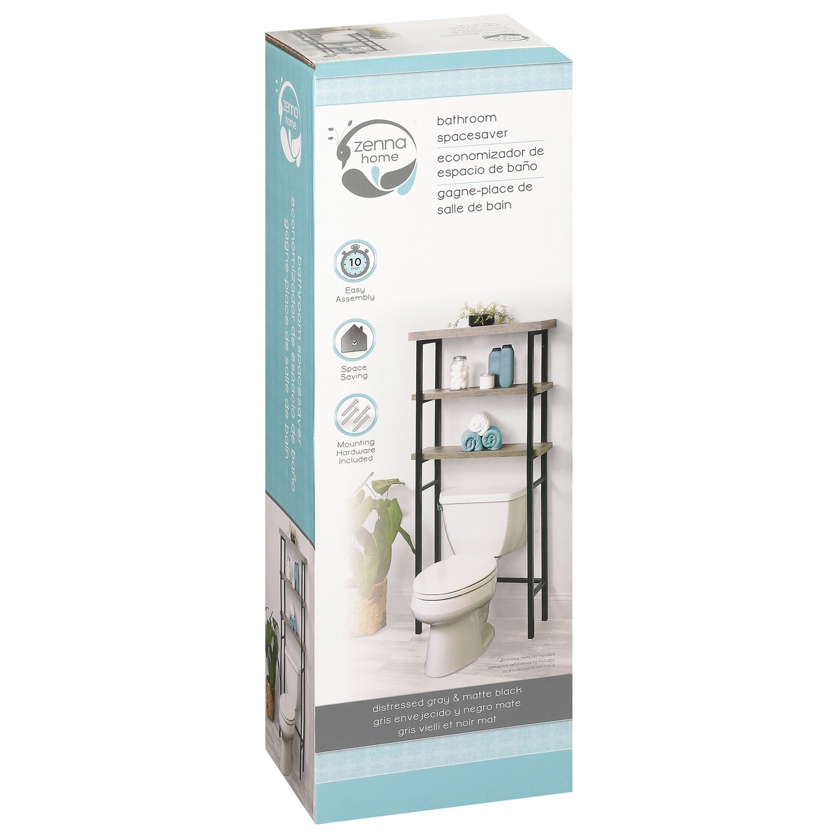 slide 4 of 9, Zenna Home Bathroom Spacesaver 1 ea, 1 ct