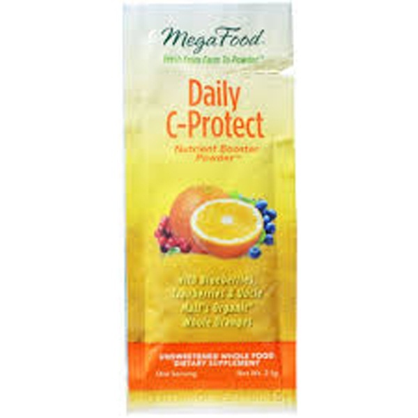 slide 1 of 1, MegaFood Daily C-Protect Nutrient Booster Powder, 0.07 oz