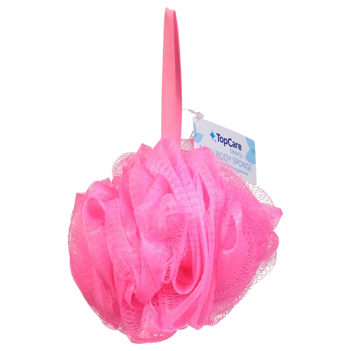 slide 2 of 9, Topcare Sponge Net Neon Pink, 4 ct