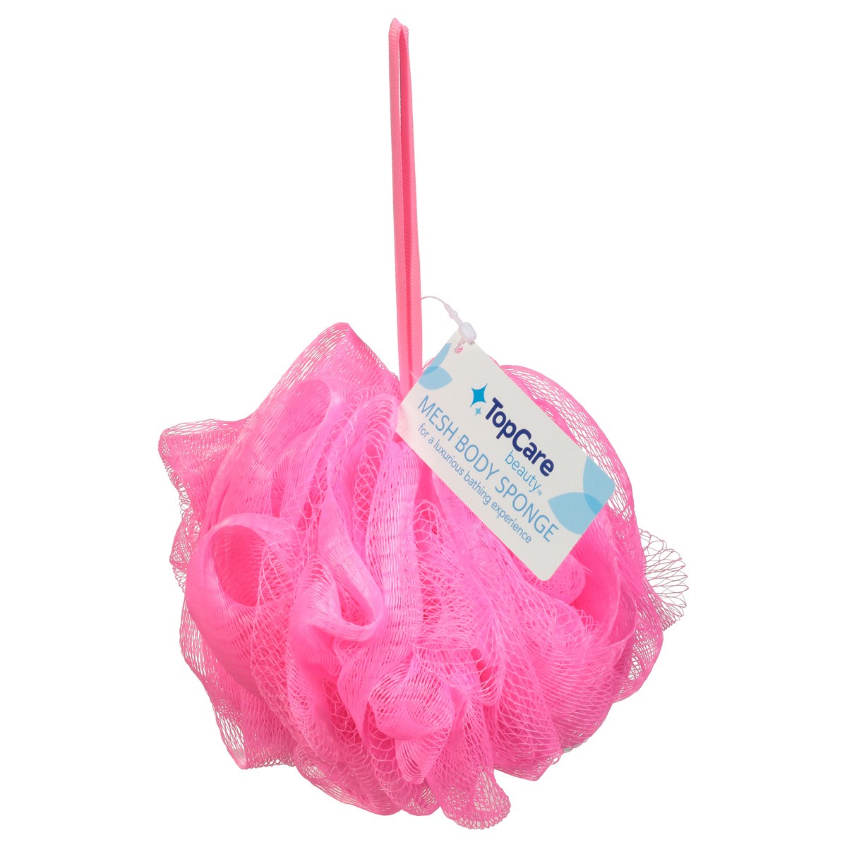 slide 3 of 9, Topcare Sponge Net Neon Pink, 4 ct