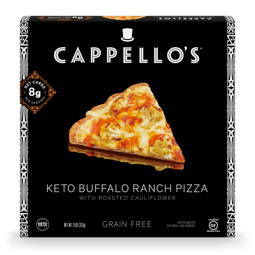 slide 2 of 3, Cappello's Pizza Buffalo Ranch Keto, 11 oz