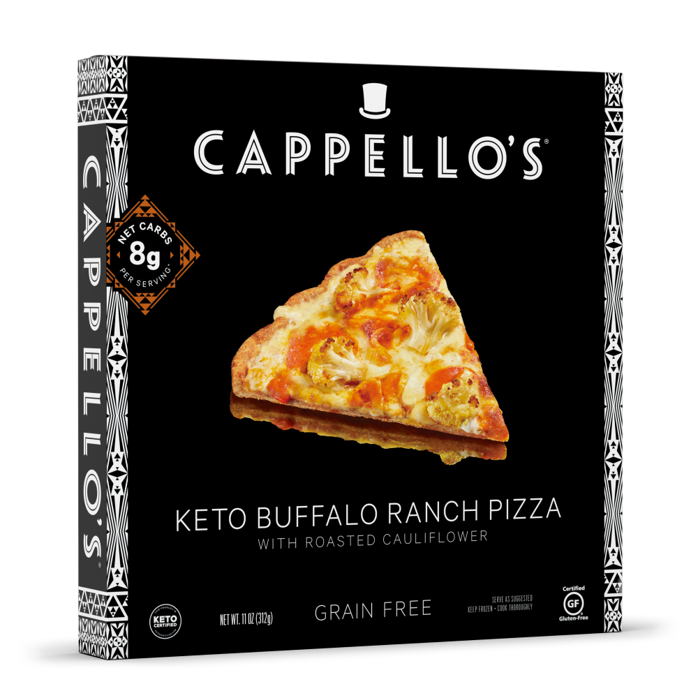 slide 3 of 3, Cappello's Pizza Buffalo Ranch Keto, 11 oz