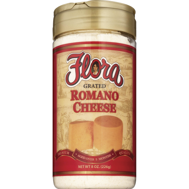 slide 1 of 1, Flora Fine Foods Romano Cheese, 8 oz