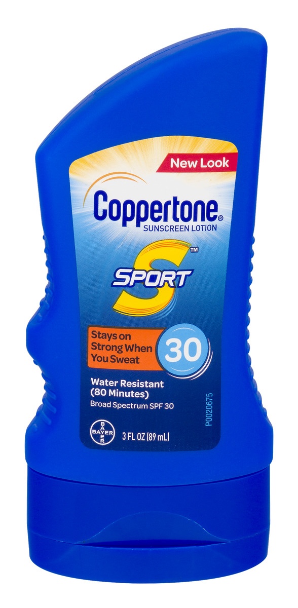 slide 1 of 1, Coppertone Sport Broad Spectrum Spf 30 Sunscreen Lotion, 3 fl oz