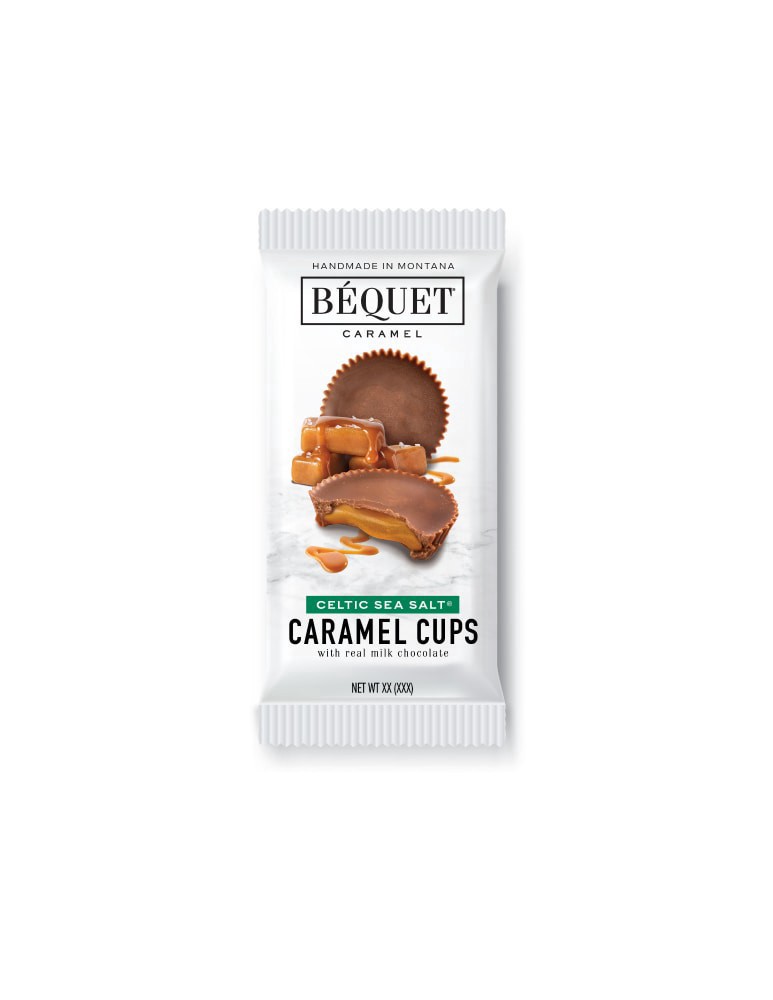 slide 1 of 1, Bequet® Celtic Sea Salt Caramel Cups With Real Milk Chocolate, 1.48 oz