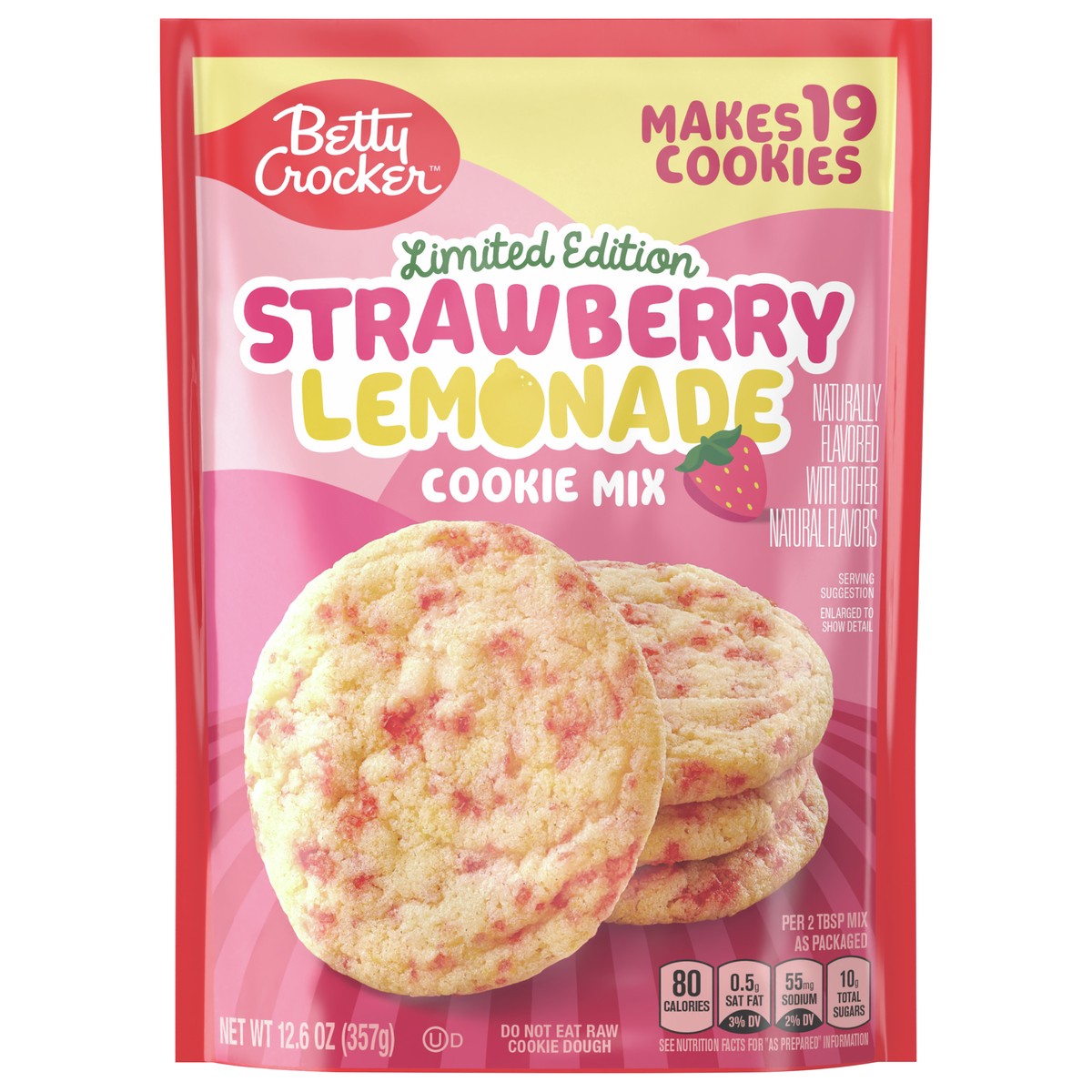 slide 1 of 6, Betty Crocker Strawberry Lemonade Cookie Mix, 12.6 oz, 1 ct