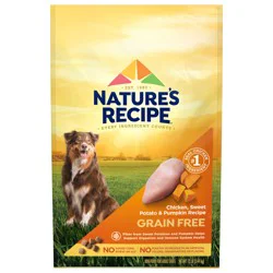 Nature''s Recipe Nature’s Recipe Grain Free Chicken, Sweet Potato & Pumpkin Recipe Dry Dog Food, 12 lb. Bag