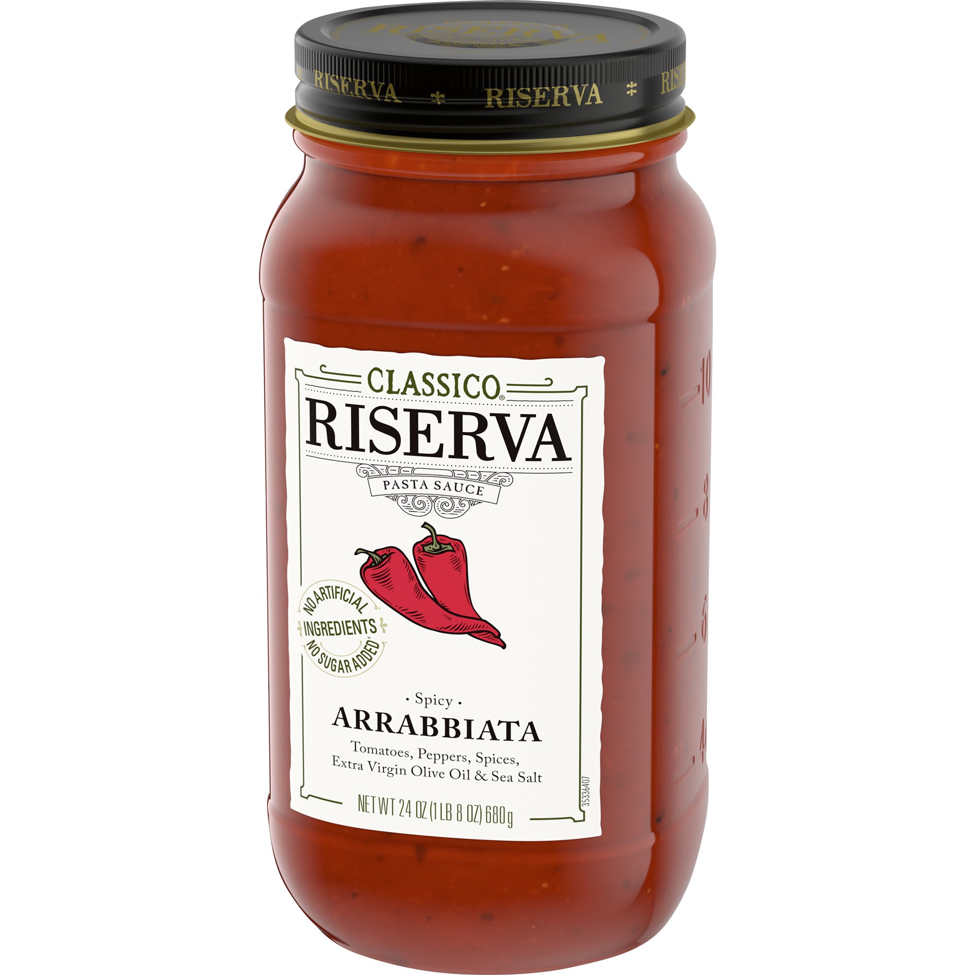 slide 2 of 5, Classico Riserva Spicy Arrabbiata Pasta Sauce Jar, 24 oz
