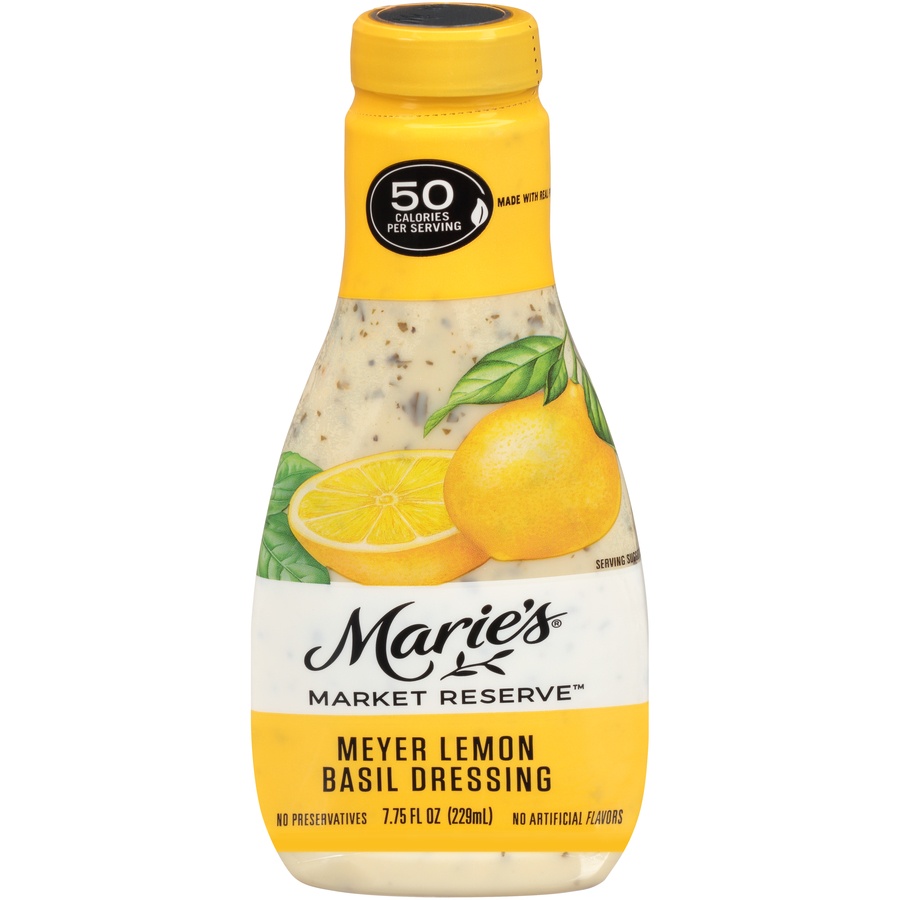 slide 1 of 8, Marie's Market Reserve Meyer Lemon Basil Dressing, 7.75 oz