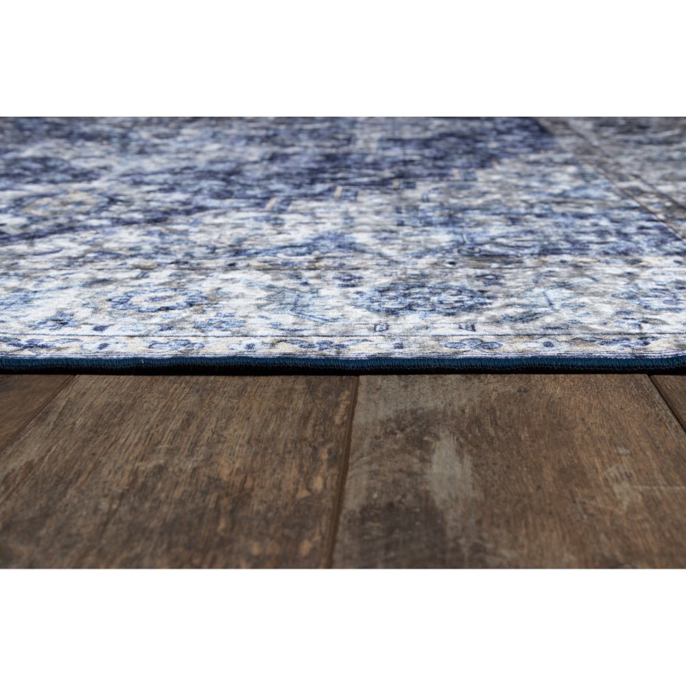 slide 3 of 4, Momeni Karachi Kar-8 Blue 2' X 3' Rug, 3 ft