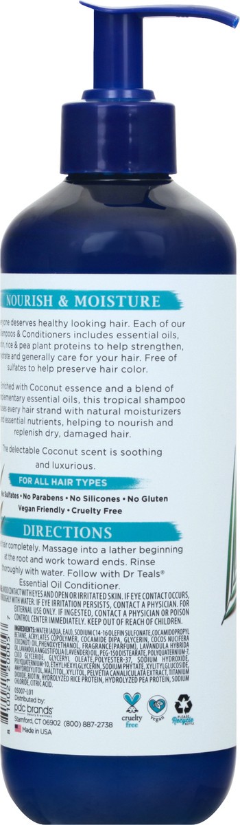 slide 4 of 12, Dr. Teal's Coconut Nourish & Moisture Shampoo 16 oz, 16 oz