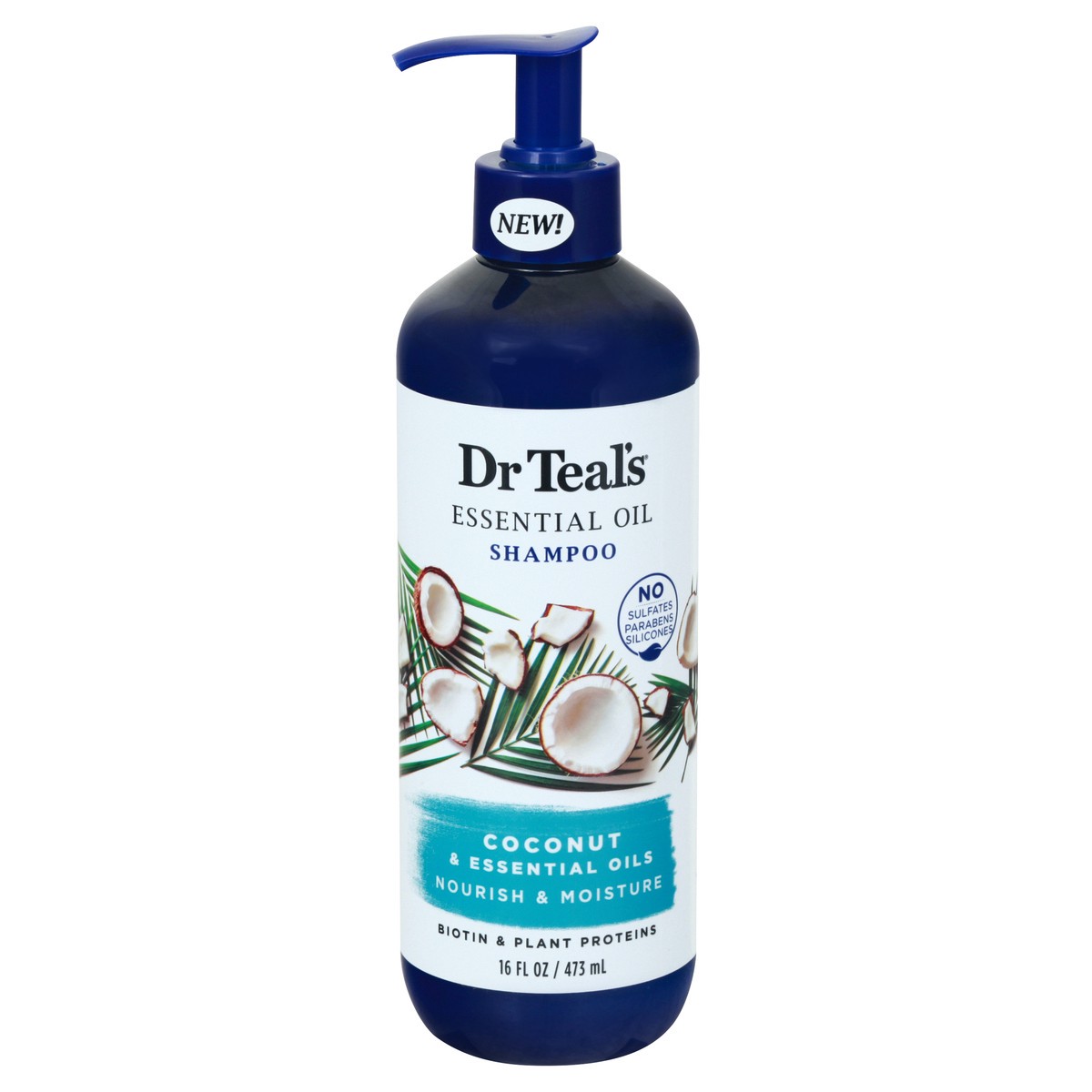 slide 11 of 12, Dr. Teal's Coconut Nourish & Moisture Shampoo 16 oz, 16 oz