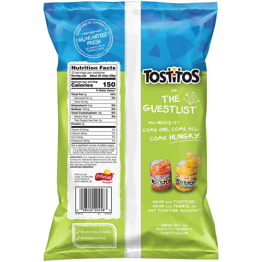 slide 2 of 4, Tostitos Bite Size Tortilla Chips Hint Of Lime, 13 oz