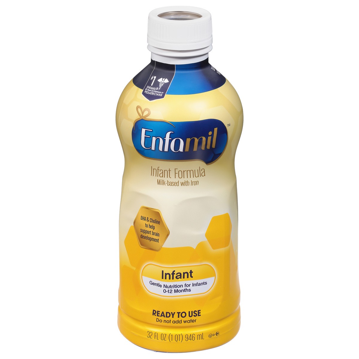 slide 1 of 11, Enfamil 0-12 Months Ready to Use Milk-Based with Iron Infant Formula 32 fl oz, 32 fl oz