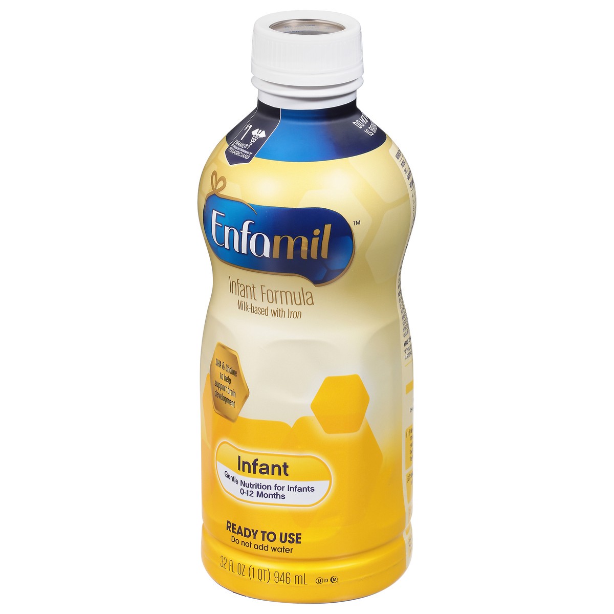 slide 8 of 11, Enfamil 0-12 Months Ready to Use Milk-Based with Iron Infant Formula 32 fl oz, 32 fl oz