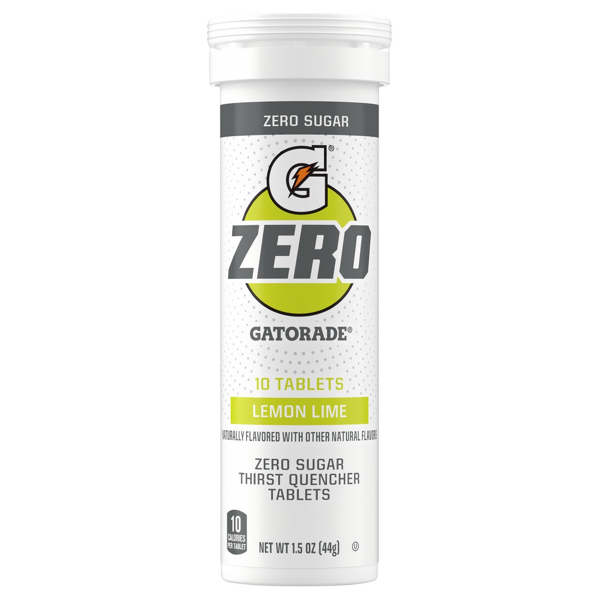 slide 6 of 6, Gatorade Thirst Quencher, Zero Sugar, Lemon Lime, Tablets, 10 ct