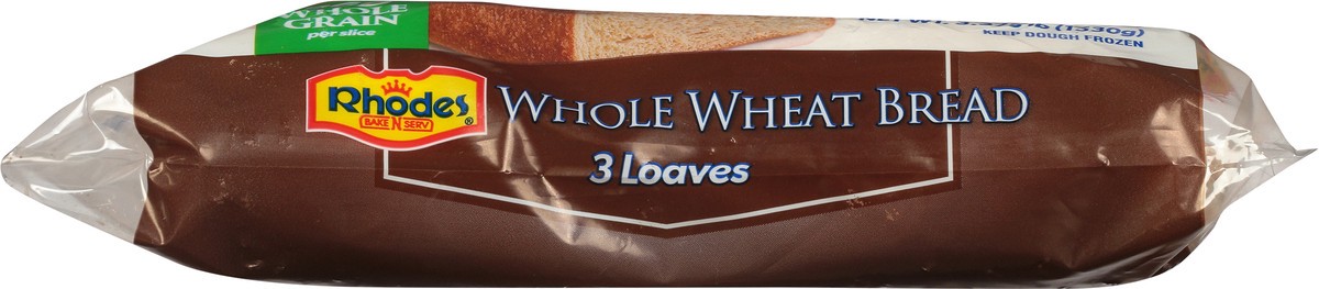 slide 4 of 9, Rhodes Bake-N-Serv 100% Whole Wheat Bread Dough, 3 ct