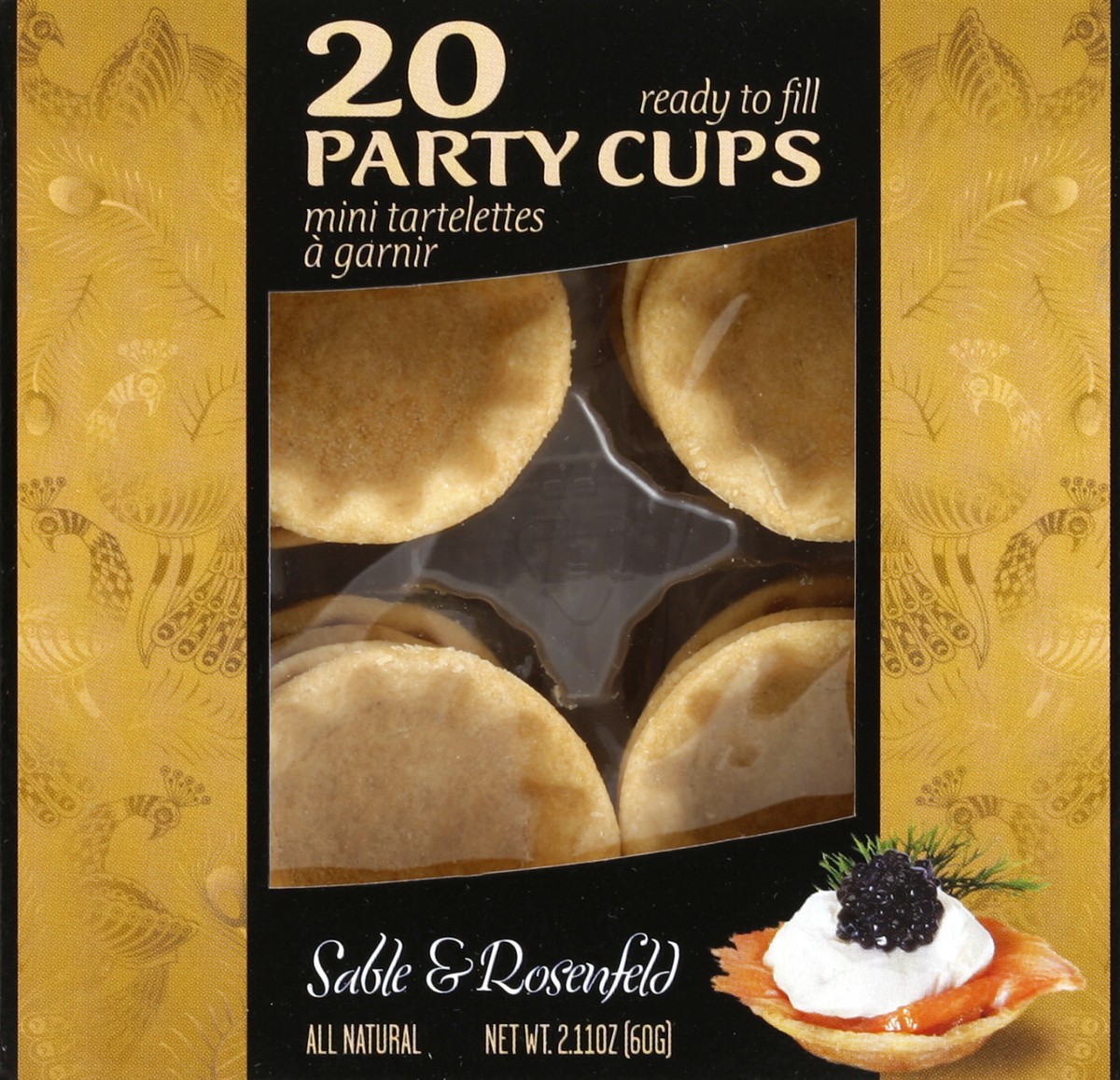 slide 1 of 4, Sable & Rosenfeld Sable And Rosenfield Mini Pastry Party Cup, 20 ct